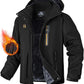WENRONSTA Men's Ski Snow Jacket Winter Coat Warm Waterproof Windbreaker Mountain Snowboarding Hooded Hiking Traval