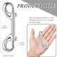 ERKOON 3.5 inch Double Ended snap Hooks,110lbs Metal Clips Load Capacity Zinc Alloy Double Sided Clips Heavy Duty Trigger Snap for Dogs Leashes/Water Bucket/Horse Feed/Hammocks Bolt snap