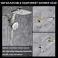 High Pressure Rain Shower Head: Upgrade Shower Heads with Handheld Spray Combo with Fixed Showerhead and 10 Sprays Handheld Shower Head, Detachable Showerheads Built-in Magnetic Docking and Power Jets