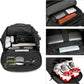 Kalesi Gym Duffle Bag Backpack 4-Way Waterproof with Shoes Compartment for travel Sport Hiking laptop (Black)