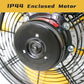 HiCFM 2500 CFM 12" Industrial Wall-Mounted Fan, 3-Speeds High Velocity Wall fans with IP44 Enclosure Motor for Barn, Garage, Warehouse, Greenhouse and Commercial Use, 2 Pack
