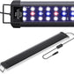 Pawfly 18 W Aquarium LED Light for 24 to 30 Inch Fish Tanks Extendable Fish Tank Light with Full Spectrum Brilliant White Blue Red Lights with Daytime & Night Modes and Adjustable Brightness