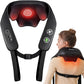 Neck and Shoulder Massager with Heat, Cordless Back and Neck Massager, Upgraded Graphene Heating, 4D Shiatsu Deep Kneading Massage for Shoulder, Back,Leg,Pain Relief, Portable Gifts for Dad Mom Friend
