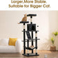 MWPO 70.1-Inch Large Cat Tree, Multi-Level Tall Cat Tower for Indoor Cats, Plush Cat Condo with Big Padded Perches, Sisal-Covered Scratching Posts, Hammock, Toys for Kittens & Cats - Smoky Grey