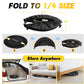 Rebounder Trampoline for Adults - 40" Foldable Mini Trampoline Fitness Rebounder with Adjustable U-Bar Handle, Max Load 350lbs,Stable Quiet Indoor/Outdoor Exercise Equipment