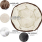 Asvin Medium Dog Bed for Medium Dogs, Cat Beds for Indoor Cats, Pet Bed for Puppy and Kitty, Extra Soft & Machine Washable with Anti-Slip & Water-Resistant Oxford Bottom, Brown, 25 inches