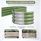 Galvanized Raised Garden Bed - 8x2x1FT Metal Planter Boxes Outdoor | Oval Steel Raised Bed Kit for Gardening with Protective Tape, Bracing Rods, Gloves for Vegetables, Flower, Herb (Green)