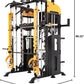 Altas Strength Smith Machine with Lever Arms Pulley Ratio 2:1 Squat Rack Pull Up Bar Upper Body Strength Training Leg Developer Light Commercial Home Gym Strength Training 3061B