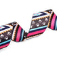 Mercano Adjustable Dog Collar - Special Design Patterns, Soft Nylon Comfortable Durable Pet Collar for Small Medium Large Dogs (L, Ethnic Pink)
