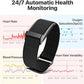 Health Fitness Tracker, Wearable Smart Bracelet for Men Women, Continuous Sleep/Heart Rate/Stress/Blood Pressure Monitor, IP68 Waterproof 120+Sports Modes, 2 Pack Bands, Free App for Android iPhone