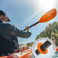 Abahub Adjustable Kayak Paddle 210-230 cm/ 230-250 cm Floating Kayaking Oars Boating Oars Canoeing Oars Black