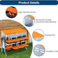 Chicken Nesting Box, 8 Hole 2 Layer Hen Nest Boxes with Legs, Roll Away Eggs Laying Boxes,Cleanable Pull Out Hen Roosting Boxes