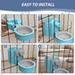Fhiny Rabbit Water Bottle, 18oz Hanging Guinea Pig Water Bottle No Drip Gravity Bunny Water Dispenser for Cage Automatic Rabbit Waterer for Bunny Guinea Pig Chinchilla Ferret Cat Puppy
