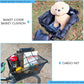 Rear Bike Basket, Tool-Free Install, Dog/Pet Carrier, Ebike Electric Bicycle Back Cargo Basket, Fits Most Rear Racks, with Waterproof Cover, Cargo Net