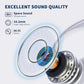 PSIER Open Ear Bluetooth Headphones, 40 Hours Playtime Bluetooth 5.3 Wireless Sports Earbuds with Digital Display Charging Case, White