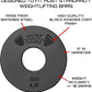Micro Gainz Standard 1-Inch Center Hole Weight Plates, Set of 2 Black Fractional Plates Choose Set (.25LB-1.25LB), Designed for Standard 1-inch Barbells & Dumbbells, Made In USA