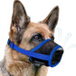 Dog Muzzle, Soft Air Mesh Muzzle for Small Medium Large Dogs Anti Biting Barking Chewing, Breathable Drinkable Adjustable Loop Pets Muzzle for German Shepherd Husky Labrador Retriever (Blue,S)
