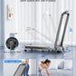 Foldable Treadmill with 10% Incline Upgrade 3.5HP Low Noise Walking Pad Treadmill with Handle Bar Rayspace 4 in 1 Portable Under Desk Treadmills for Home/Office, 350Lbs Capacity, APP & Remote Control