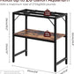 20 Gallon Fish Tank Stand, Aquarium Stand with 2-Tier Storage Shelves, Heavy Duty Breeder Turtle Terrarium Stand Rack for Home Office, 24.0" L x 11.8" W x 24.4" H, Rustic Brown FTHR2001