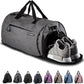 Fitgriff® Gym Bag for Men & Women with Shoe & Wet Compartment - Duffle Bag for Travel, Sports, Fitness & Workout