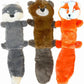Jalousie 5 Pack Stuffingless Dog Squeaky Toys Dog Toy w/Durable Liner No Stuffing Dog Toy - Dog Toys Crinkle Paper Squeaker Toy for Medium Large Dogs (3 Pack - Squeaky)