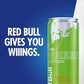 Red Bull Green Edition Energy Drink, Curuba Elderflower, with 114mg Caffeine plus Taurine & B Vitamins, 12 Fl Oz, Pack of 4 Cans