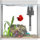 2 Gallon Glass Betta Fish Tank，Small Fish Tank with Filter and Light,Self-Cleaning Fish Tank.