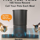 Dual Automatic Cat Feeder 2 Cats,6 Meals/Day,12 Portions/Meal,4.2L Dual Power Double Bowls Feeder,Dry Food Auto Pet Dispenser,10S Voice Record,Flexible Schedule Timer (Black,Basic Dual Bowls)