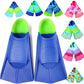 Kids Swim Fins,Short Comfortable Flippers for Lap Swimming and Training for Child,Girls,Boys,Beginners