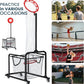 Volleyball Setter Training Equipment – Adjustable Height & Angle, Precision Target Cloth for Accurate Setting, Portable with Wheels, Ball Storage Net Bag Skill Levels
