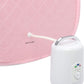 Durasage Personal Foldable Steam Sauna for Relaxation at Home, 60 Minute Timer, 800 Watt Steam Generator, Chair Included - Light Pink
