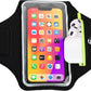 Fittest Pro Running Armband with AirPods Pocket – Water Resistant Phone Holder for iPhone 16 15 14 13 Pro Max, Galaxy S25 S24 S23, Fits Phones Up to 6.9", with Zipper Key/Card Slot
