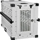 Heavy Duty Fully Collapsible Powder-Coated Aluminum Dog Crate - Medium (White)