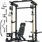 MAJOR FITNESS Drone3 Power Rack, Multi-Function Home Gym Squat Rack with Pull-Up Bar, Cable Crossover & J-Hooks, Heavy-Duty Steel Frame for Maximum Stability & Strength Training