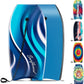 KOTEK 33/37/41 Inch Body Board with Wrist Leash, EPS Core, Dual Channel, HDPE Slick Bottom, Bodyboard for All Skill Levels & Wave Conditions