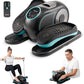 Under Desk Elliptical Machine, Ellipse Leg Exerciser for Seniors, Seated Pedal Exerciser with Resistance Bands Non Slip Mat, Remote Control, 12 Adjustable Speeds for Home, Seniors, Adults