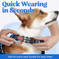rabbitgoo Dog Harness Small Sized, No Pull Dog Vest with 3 Buckles, Adjustable Soft Padded Pet Harness with Easy Control Handle and Reflective Strips, Blue, S
