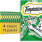 Temptations Creamy Puree Mix-Ups Squeezable Lickable Wet Cat Treats, Seafood Medley Flavor, 0.42 oz. Tubes, 4 Count, Pack of 11 (44 Total)