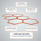 Yes4All Hex Agility Rings/Speed Rings with Carrying Bag – Hexagon Rings, Agility Hurdles for Agility Footwork Training