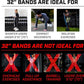 Serious Steel Fitness 32" Resistance Training Bands (Portable Exercise Band System Training Bands- Great for Individuals Under 5'10")