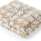 Snuggle Sac Throw Blanket for Couch, Reversible Super Soft Warm Blankets Cozy Knit Fuzzy Plush Lightweight Throws for Sofa, Bed, Camping,Houndstooth Beige,50x60 inches