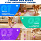 Dog Balls: Interactive Dog Ball Auto Rolling - Interactive Dog Toys for Aggressive Chewers - Bouncy & Throwable, Type-C Rechargeable, Washable, for Small & Medium & Large Dogs – Pink