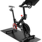 Bike Mat Compatible with Peloton Bike,Elliptical,Treadmill Mat, 6mm Thick, Under Exercise Bike Trainer Pad for Indoor Stationary Spin Bike Gym Equipment Hardwood Floor Carpet Protector