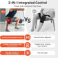 HALIDODO Red Light Therapy & Vibration Massage Knee Brace - Wireless Rechargeable Controller, 660nm&850nm Red Light Therapy Heated Device for Knee/Joint/Elbow/Shoulder Pain Relief, Rose Pink.