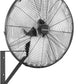 KEN BROWN 20 Inch Industrial Oscillating Wall Mount Fan 5500CFM,Heavy Duty,High Velocity,3- Speed,Black