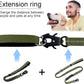 20” Strong Short Leash for Dog, Heavy Duty Bungee Dogs Leash with Padded Handle Car Seatbelt, Dog Training Leashs for Large or Medium Dogs - Can be Used with Other leashes (Army Green)