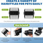 300W Pet Grooming Clippers (2000-6600rpm Stepless Speed Control, Heavy-Duty Commercial Grade, 13ft Power Cord, Low Noise< 50db, with Extra Blade) (300W Stepless Speed Control)