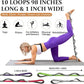 Stretching Strap Yoga Strap, 10 Loops Non-Elastic Stretch Bands Helps Women and Men Improve Flexibility for Home Workout, Physical Therapy, Pilates, Exercise, Dance, Comes with Door Anchor
