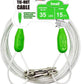 Petest 15ft Reflective Tie-Out Cable for Small Dogs Up to 35 Pounds