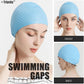Tripsky Silicone Swim Cap,Comfortable Bathing Cap Ideal for Curly Short Medium Long Hair, Swimming Cap for Women and Men, Shower Caps Keep Hairstyle Unchanged…